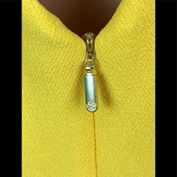 Trina Turk Yellow Puff Sleeve Sheath Dress - Picture 13 of 16